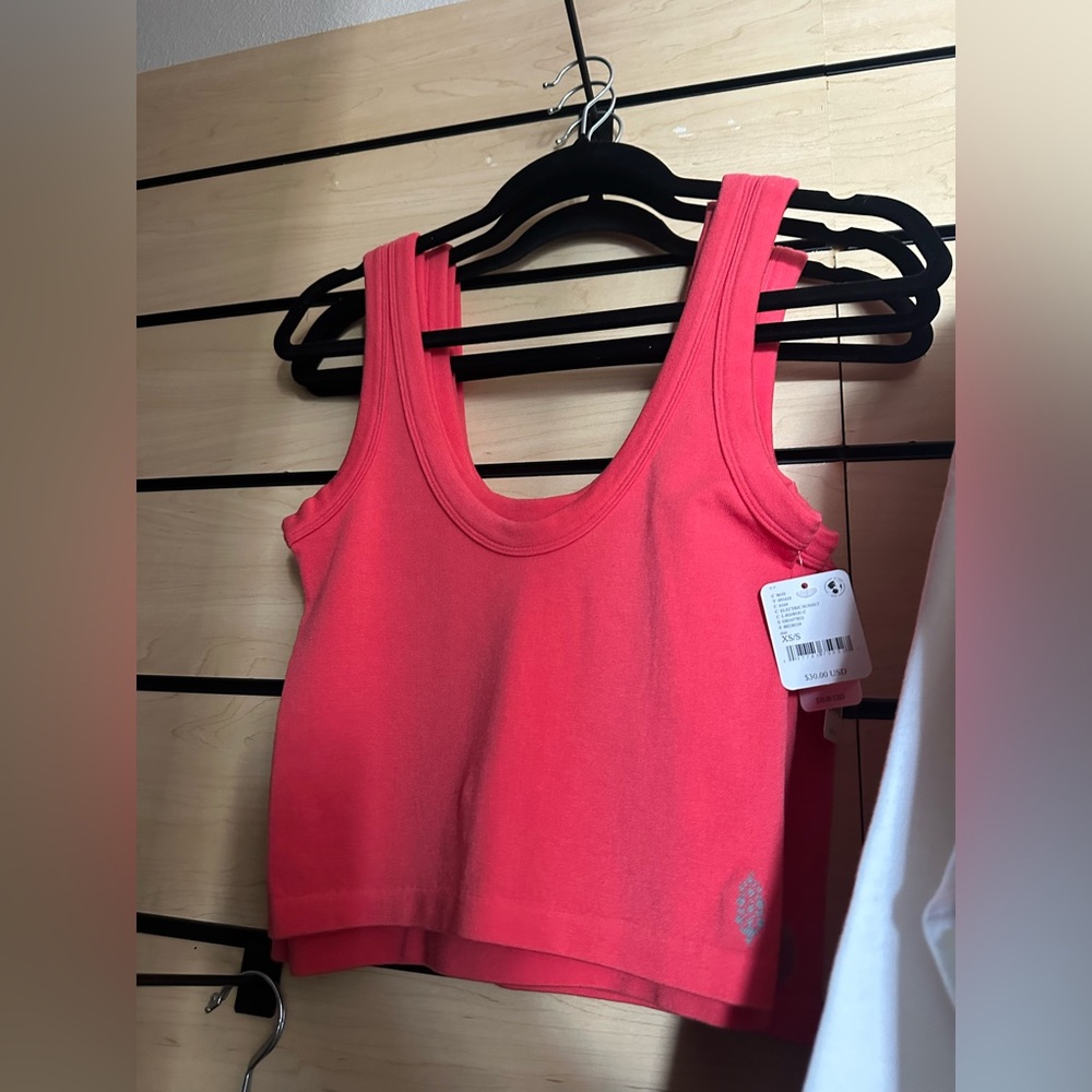 Red tank top